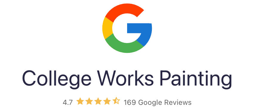 4.7 on Google Reivews Link to our really good reviews and references. College Works Painting has a 4.7 on Google ratings. Ensuring a positive and quality work.
